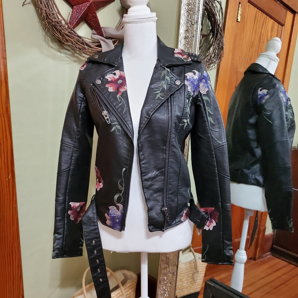 NWOT Leather Moto